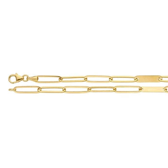 Cadena eslabones c/sólidos Oro