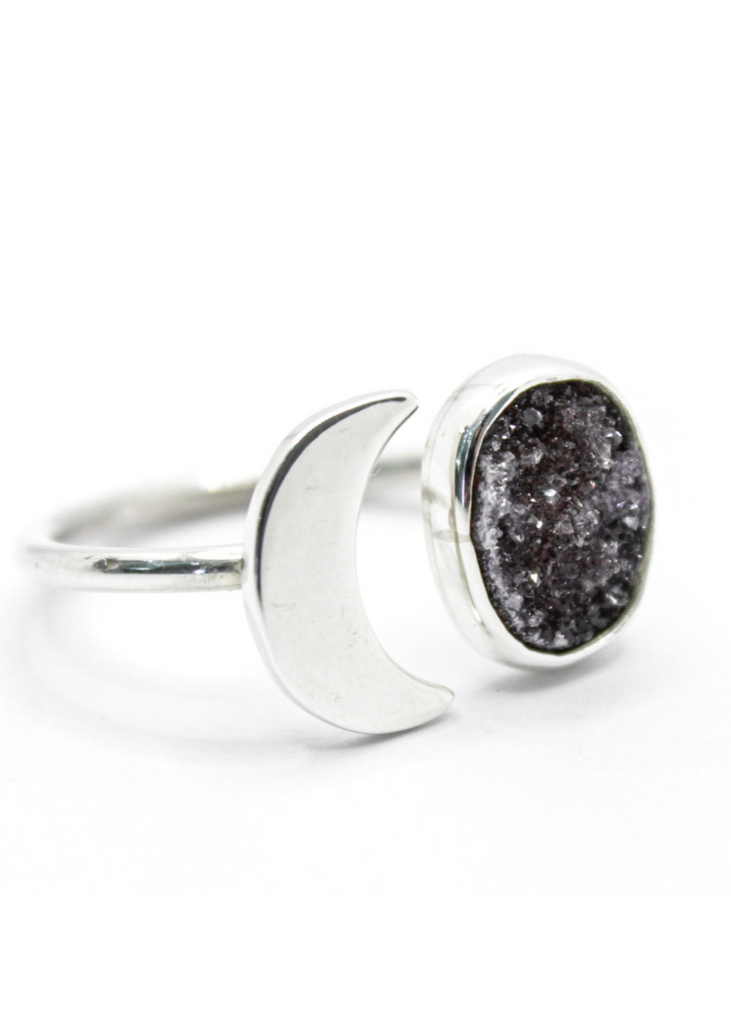 Anillo Luna/Druzy