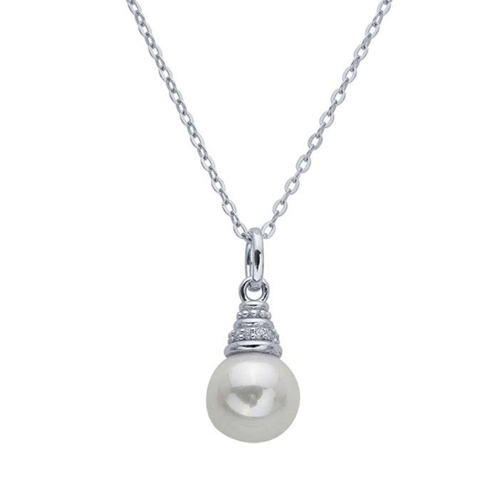 Collar Perla con Zirconias