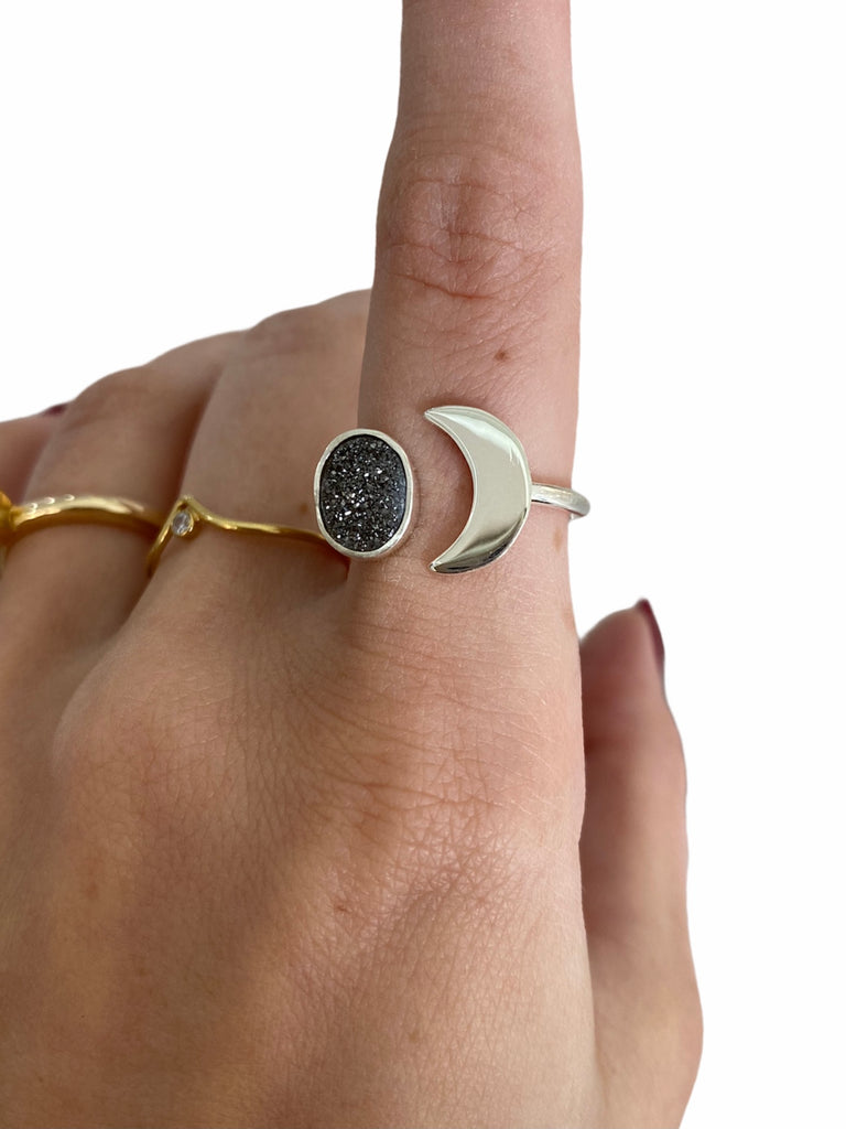 Anillo Luna/Druzy