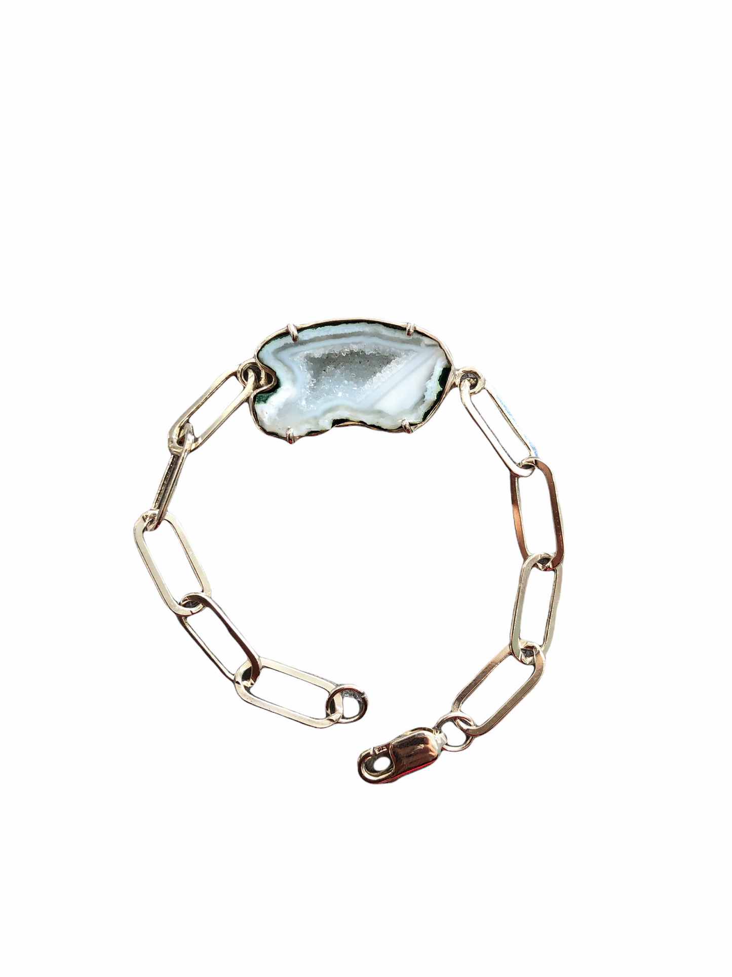 Pulsera Eslabones con Geoda