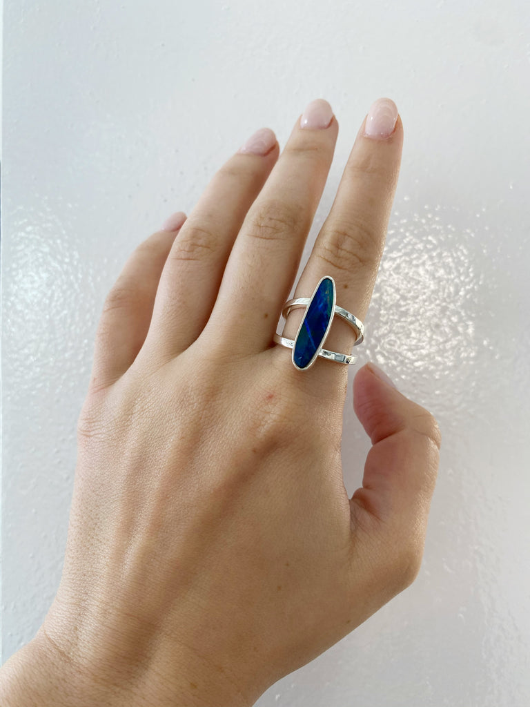 Anillo Ópalo Australiano