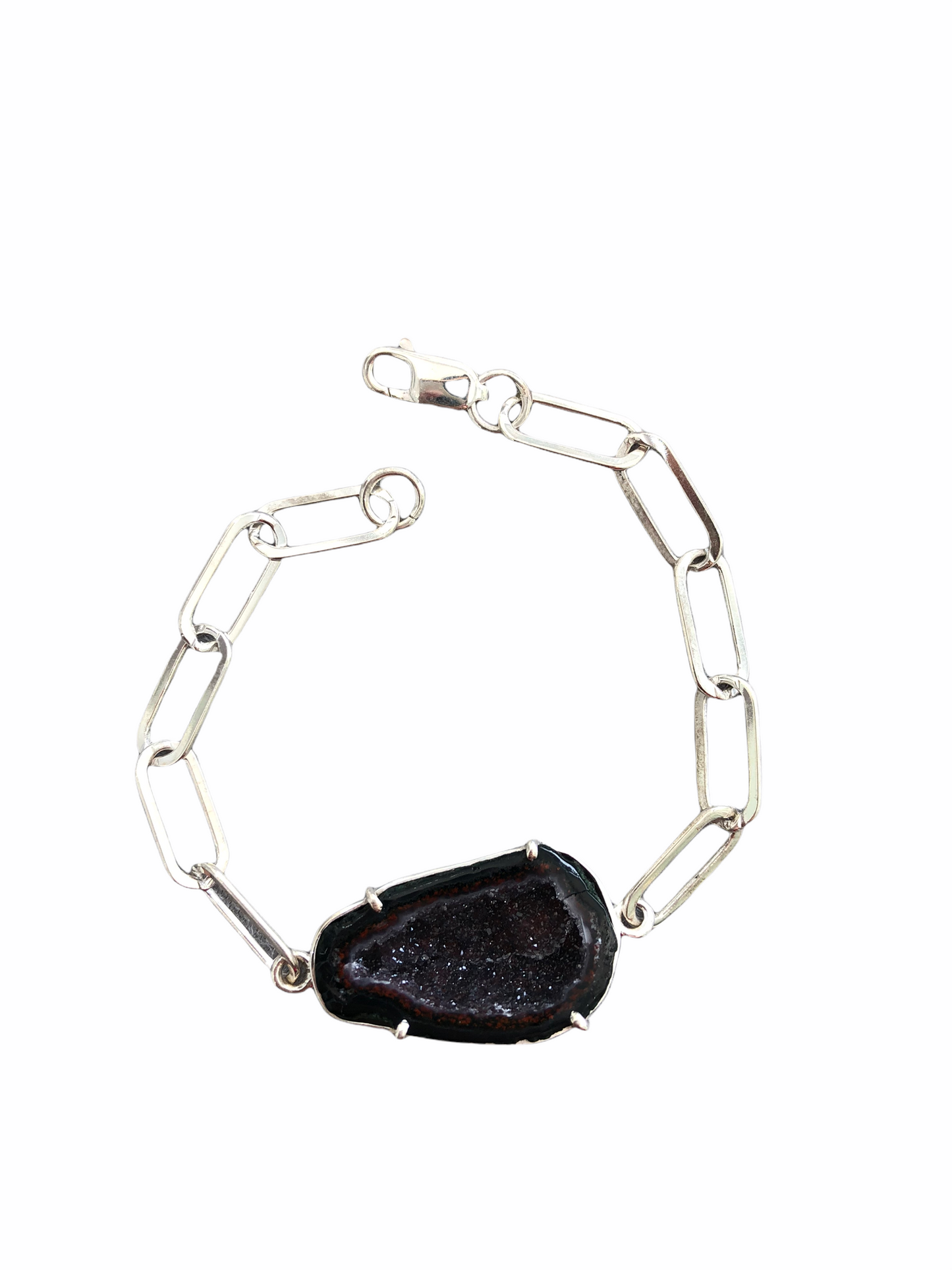 Pulsera Eslabones con Geoda