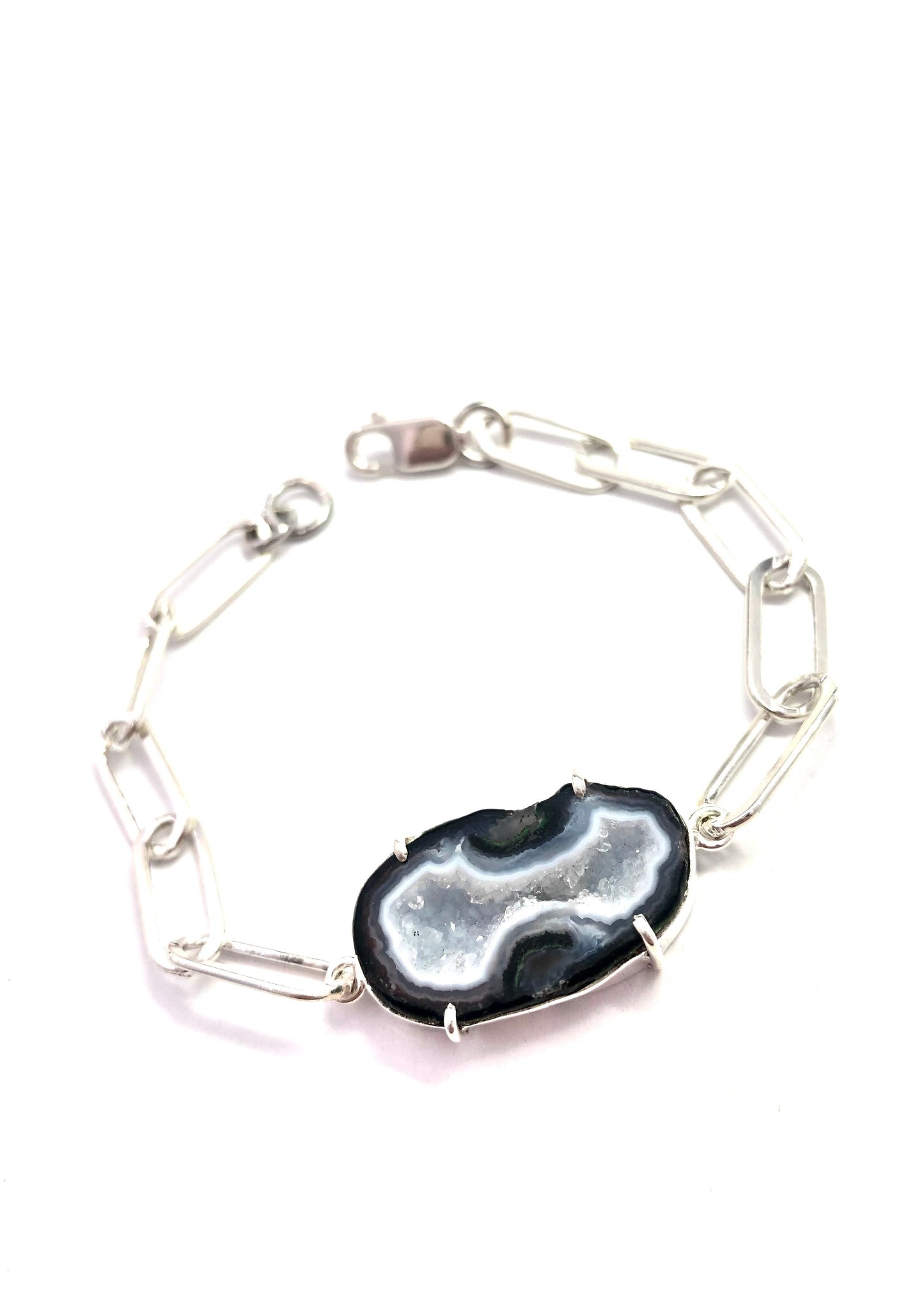 Pulsera Eslabones con Geoda